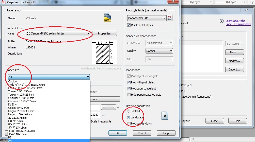 Cara Memprint Gambar Autocad