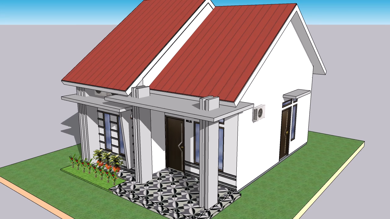Desain Rumah Minimalis Ukuran 6×7 Meter Biaya Murah