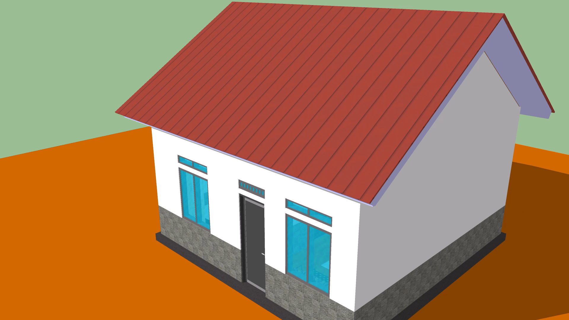 Desain Rumah Minimalis Ukuran 6 x 6 Dengan 2 Kamar